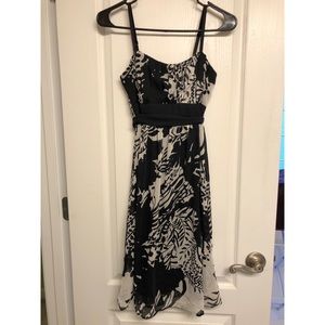 Black & White Floral Dress